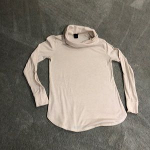 Ann Taylor pink cowl neck long-sleeved shirt. XS